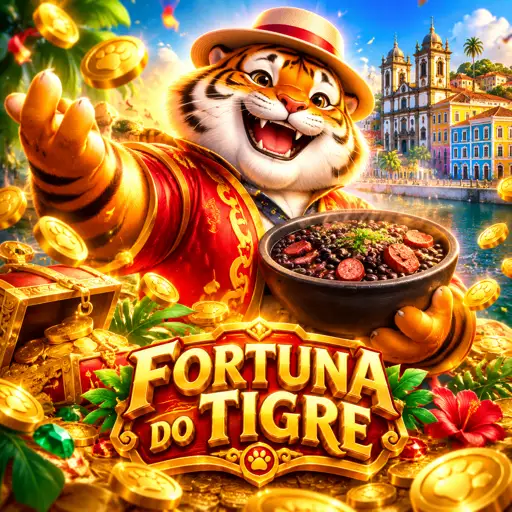 Slot Fortune Tiger com símbolos dourados e rolos girando